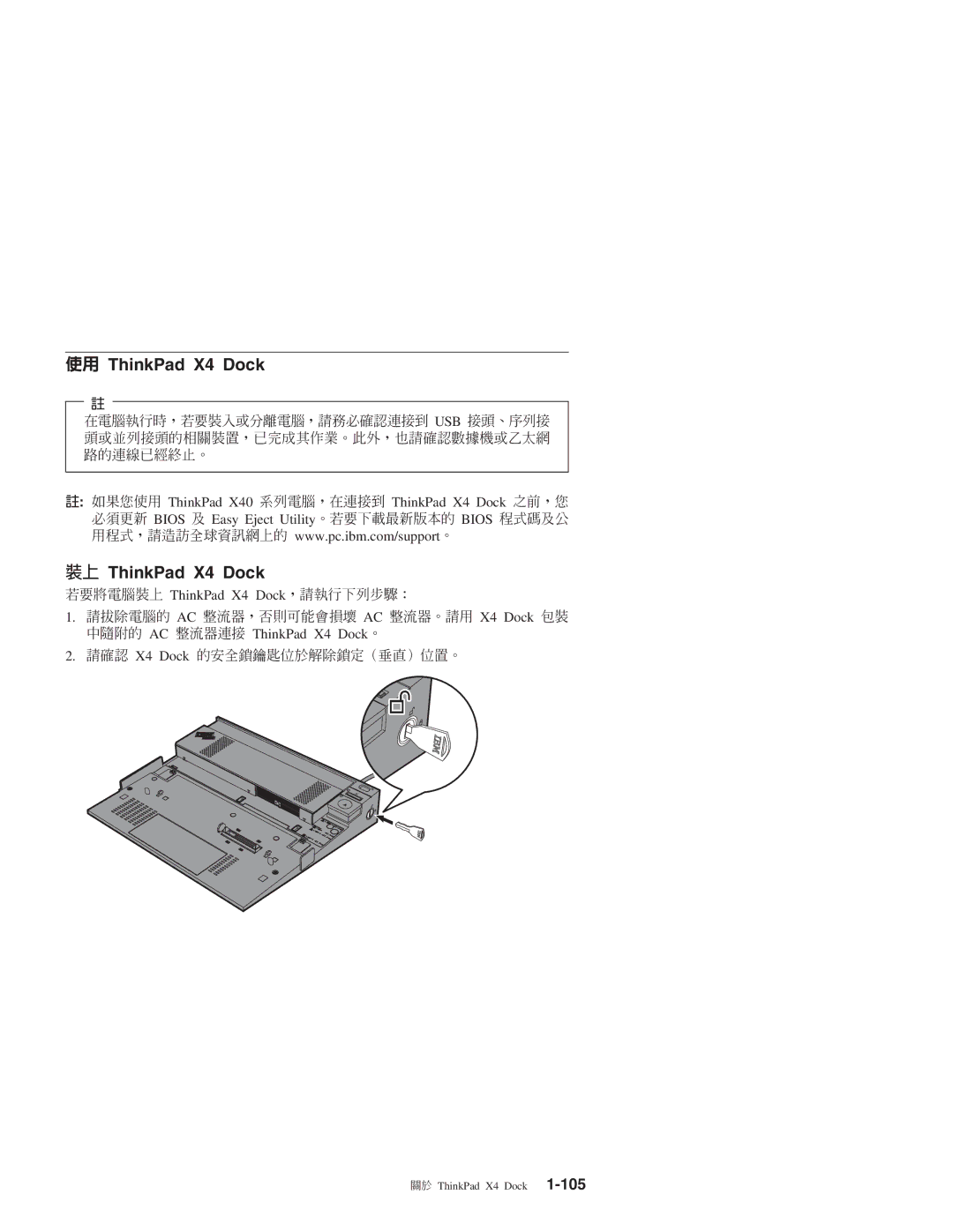 IBM manual ThinkPad X4 Dock 