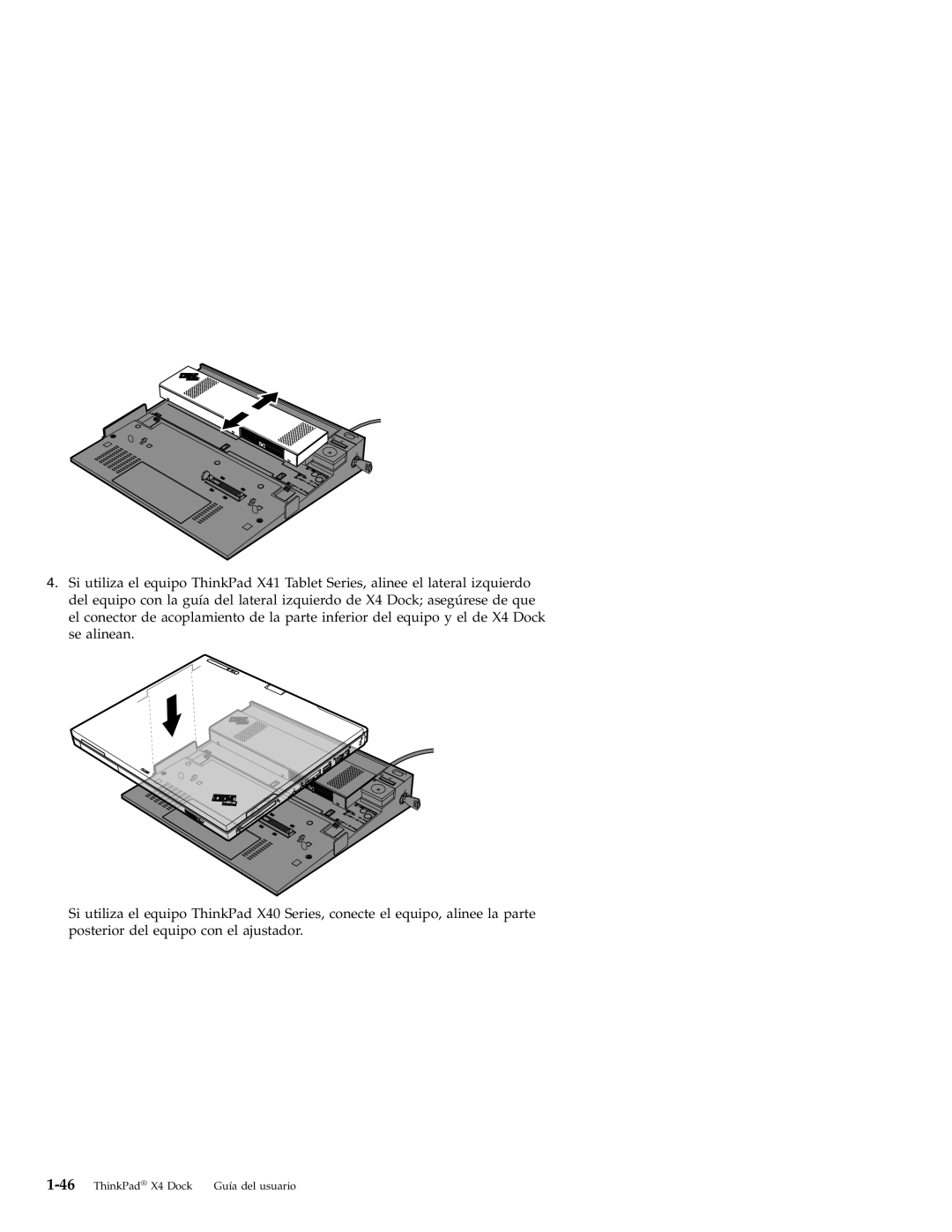 IBM manual 46ThinkPad X4 Dock Guía del usuario 