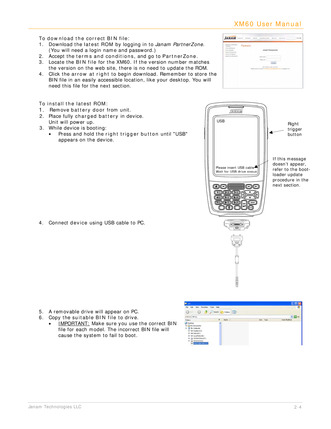 IBM XM60 manual To download the correct BIN file, Accept the terms and conditions, and go to PartnerZone 