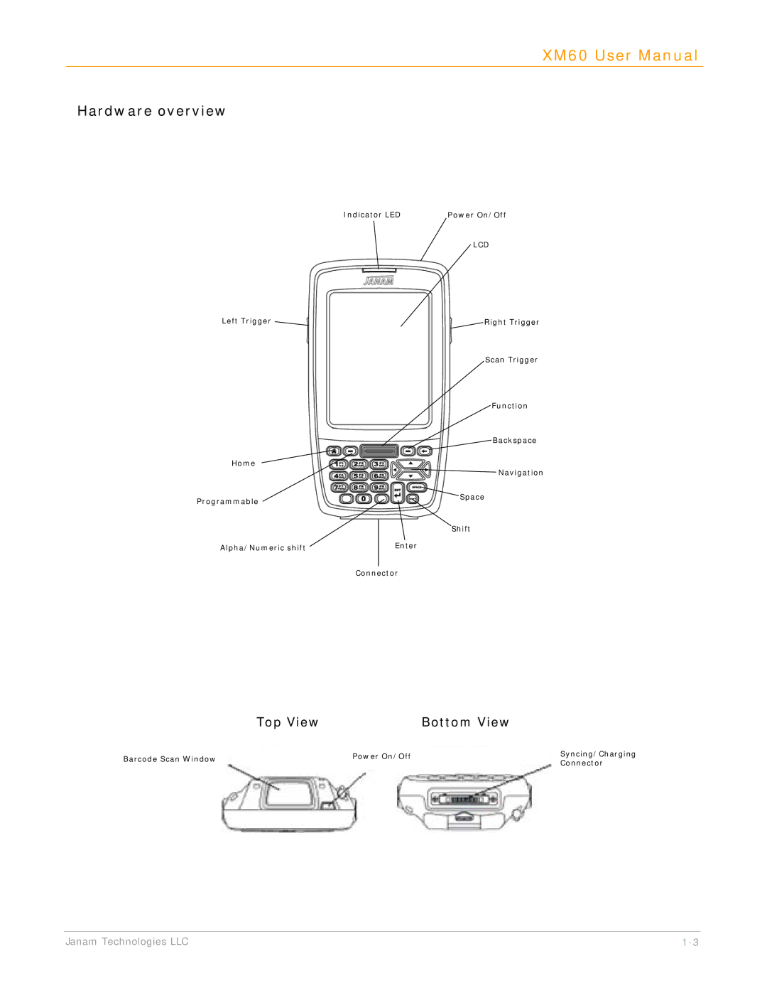 IBM XM60 manual Hardware overview, Lcd 