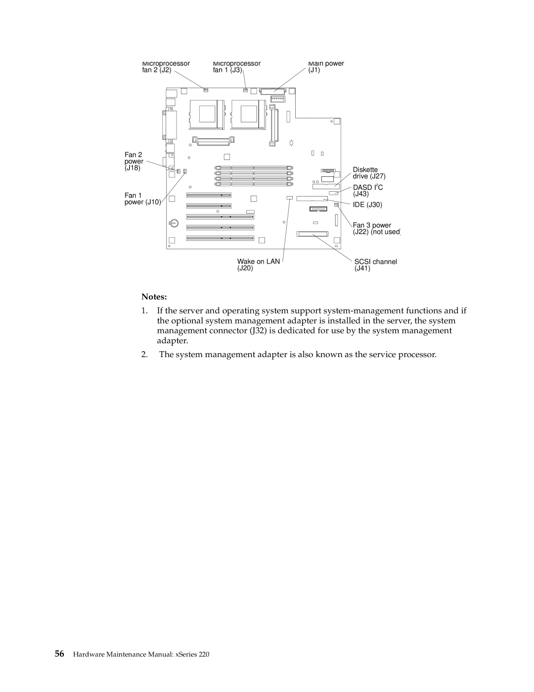 IBM XSERIES 220 manual Dasd I 2C 