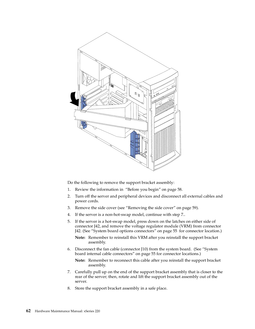 IBM XSERIES 220 manual Hardware Maintenance Manual xSeries 