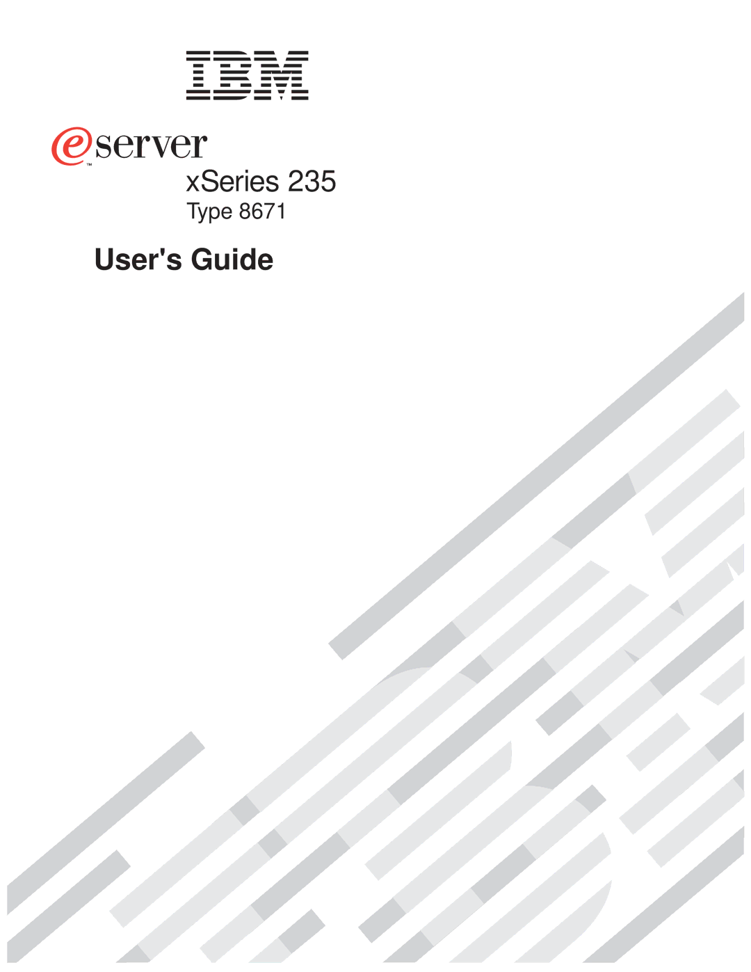 IBM xSeries 235 manual Users Guide 