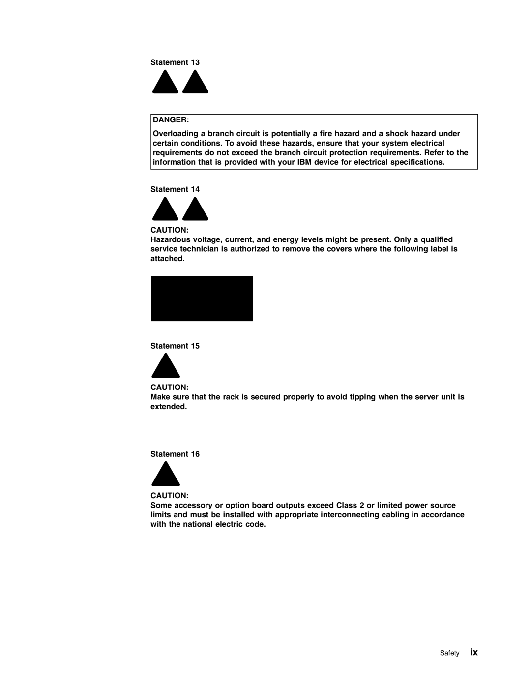 IBM xSeries 235 manual Safety 