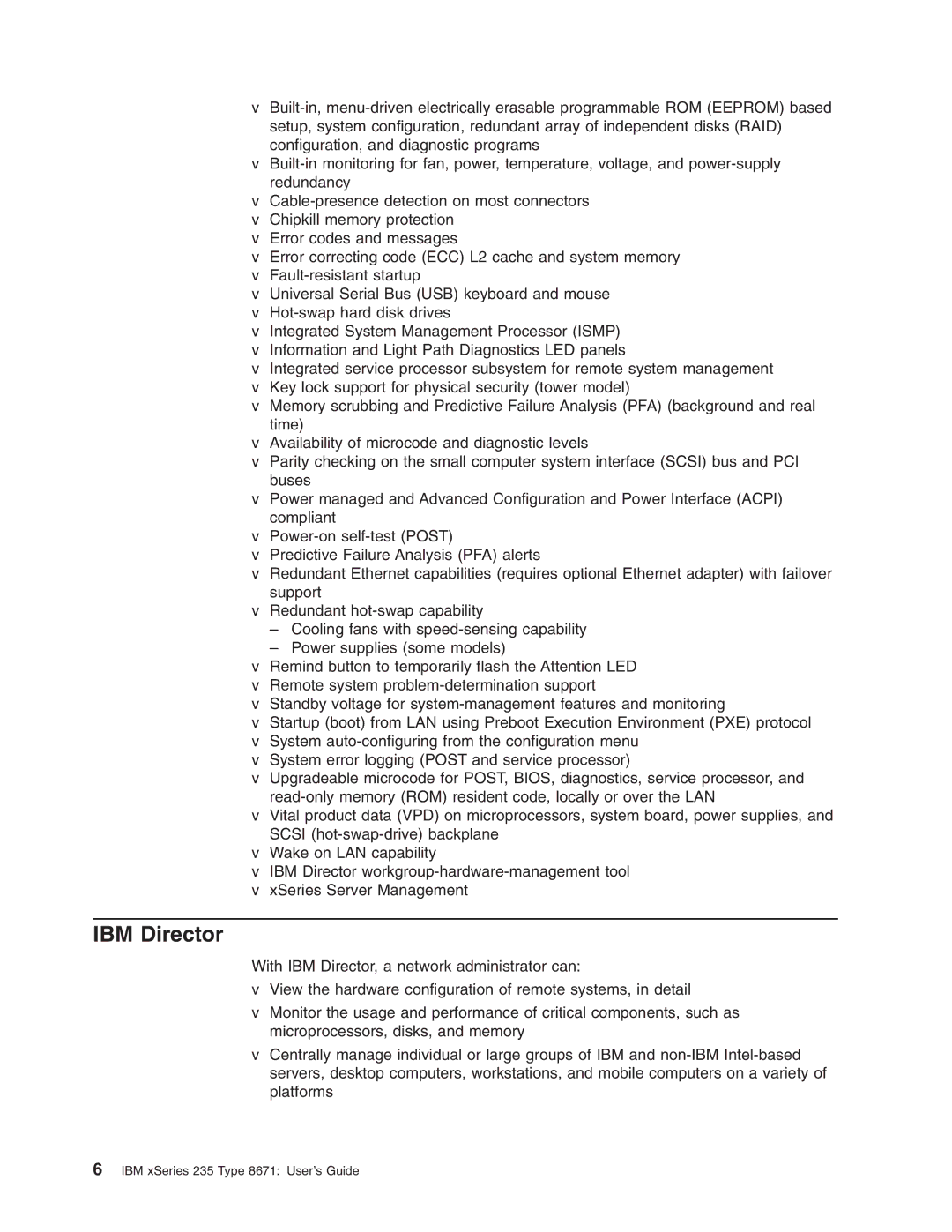 IBM xSeries 235 manual IBM Director 