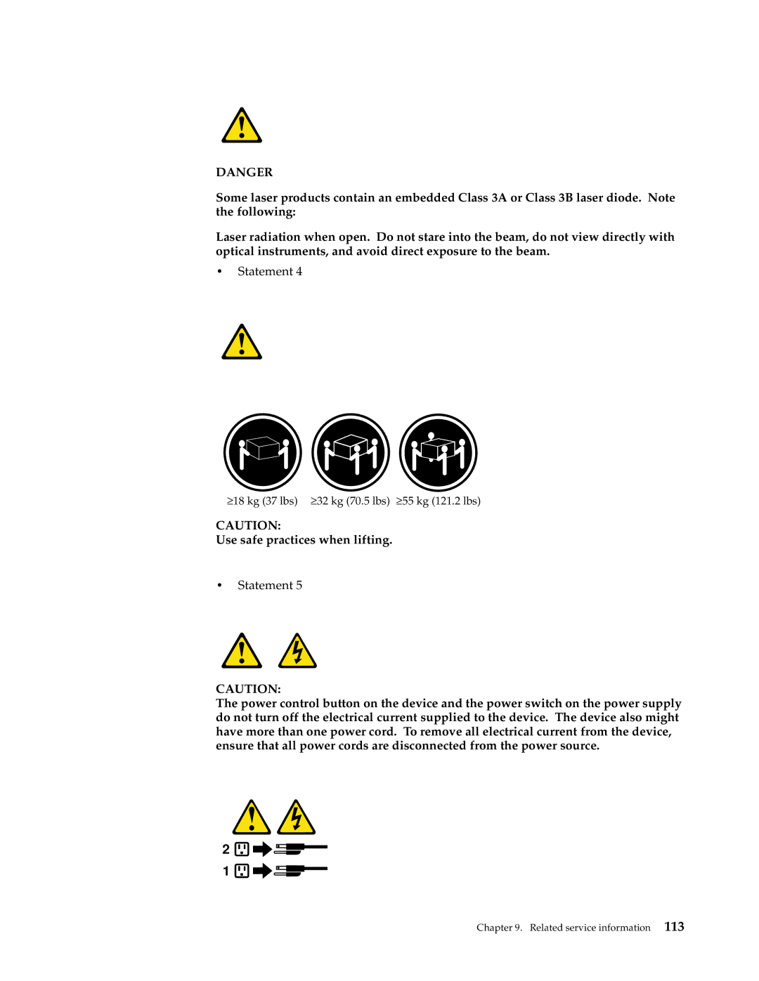 IBM xSeries 330 manual Use safe practices when lifting 