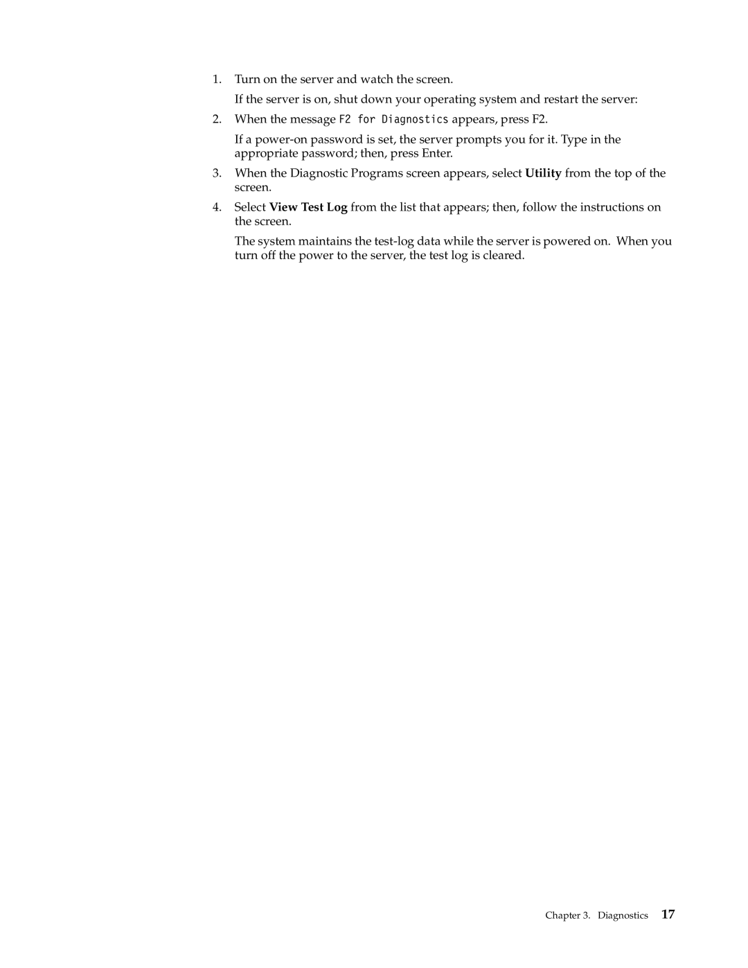 IBM xSeries 330 manual Diagnostics 