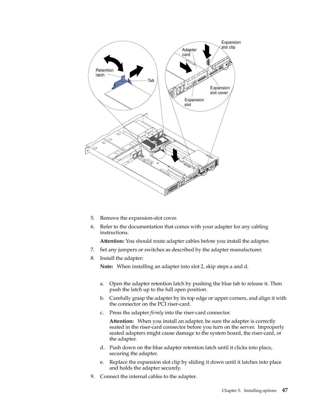 IBM xSeries 330 manual Installing options 