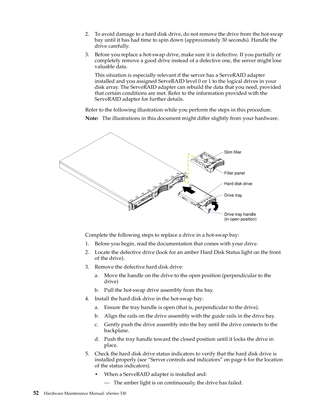 IBM xSeries 330 manual Hardware Maintenance Manual xSeries 