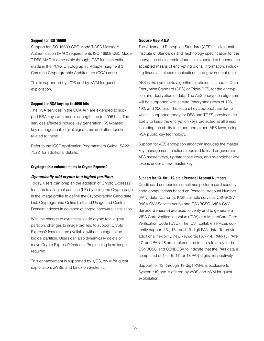 IBM Z10 EC manual Dynamically add crypto to a logical partition, Secure Key AES 