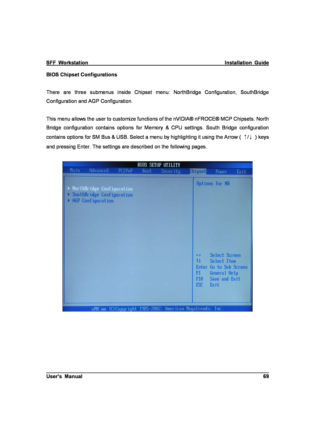 IBM ZMAXdp user manual SFF Workstation, BIOS Chipset Configurations, User’s Manual 