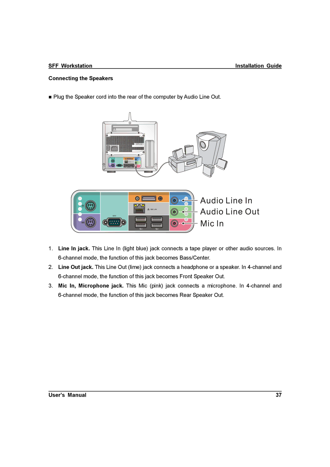 IBM ZMAXdp user manual Connecting the Speakers 