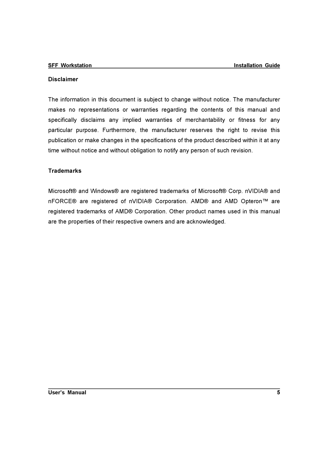 IBM ZMAXdp user manual Disclaimer, SFF Workstation 