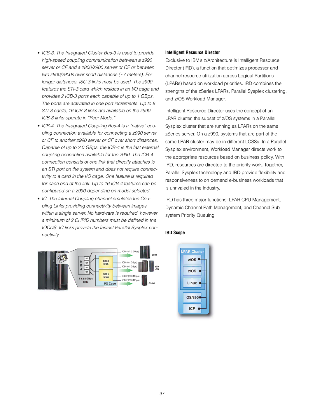 IBM z/OS manual Intelligent Resource Director, IRD Scope 