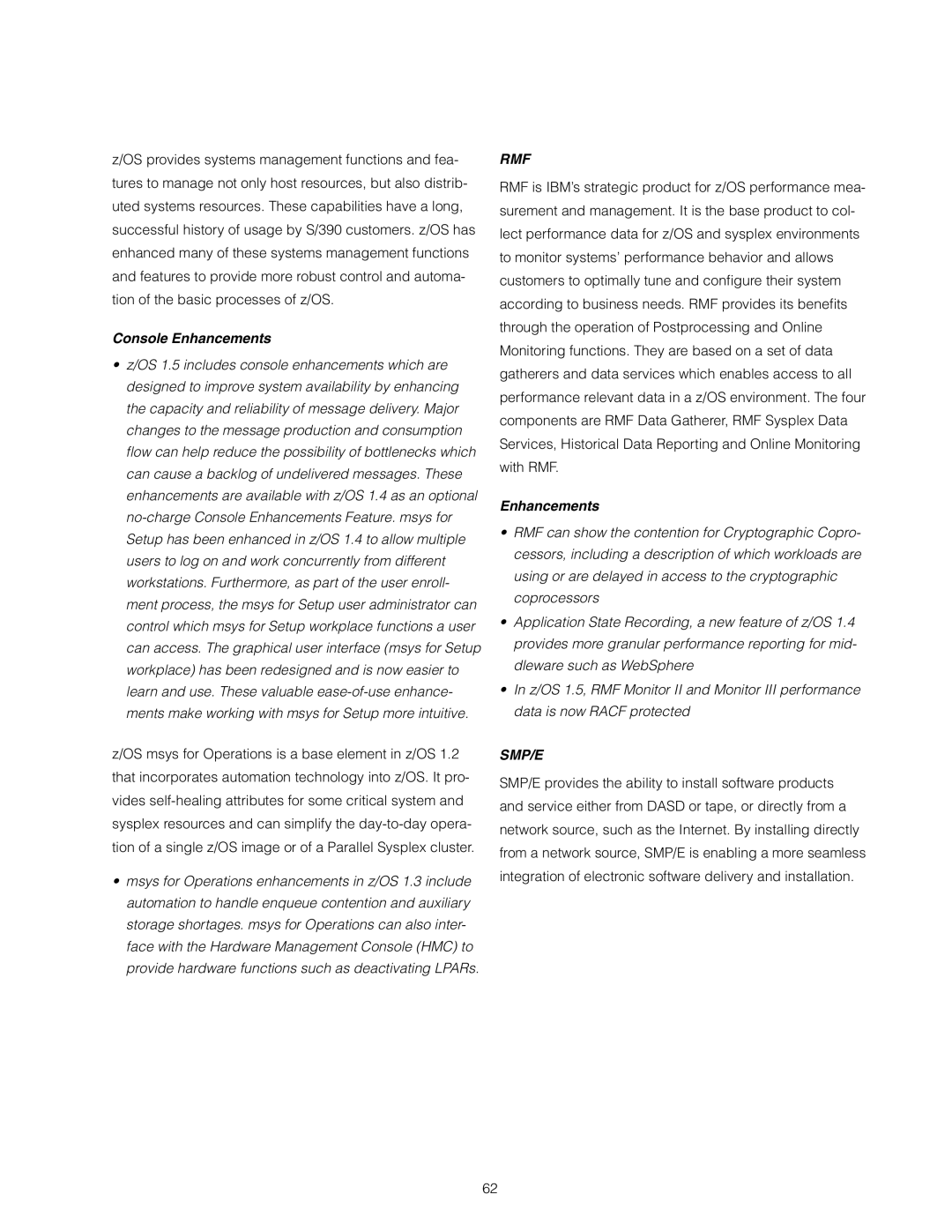 IBM z/OS manual Console Enhancements 