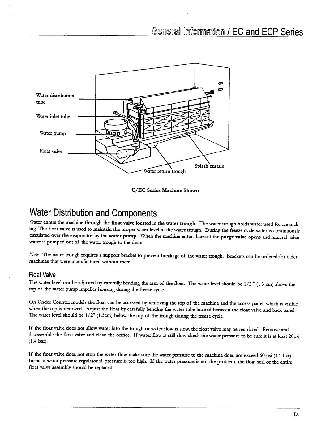 Ice-O-Matic EC Series, B Series, ECP Series manual 