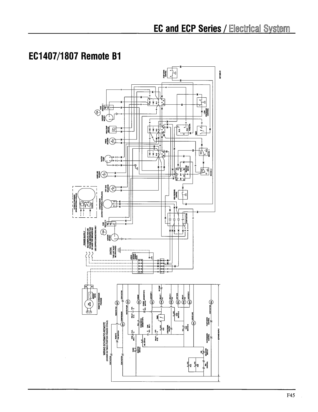 Ice-O-Matic B Series, EC Series, ECP Series manual 