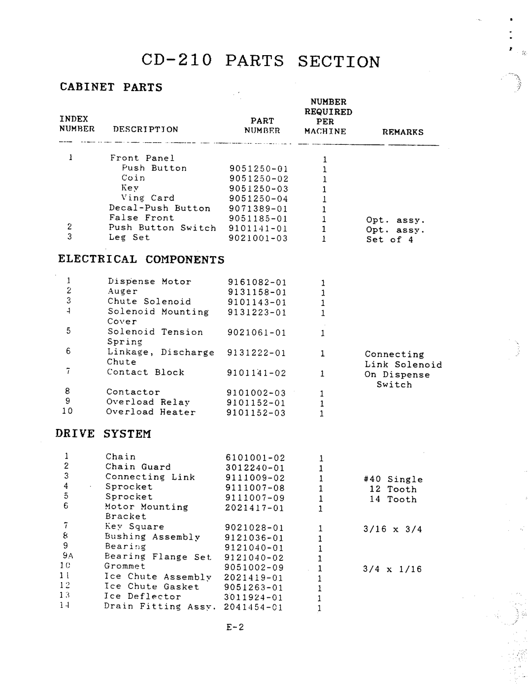 Ice-O-Matic CD210 manual 