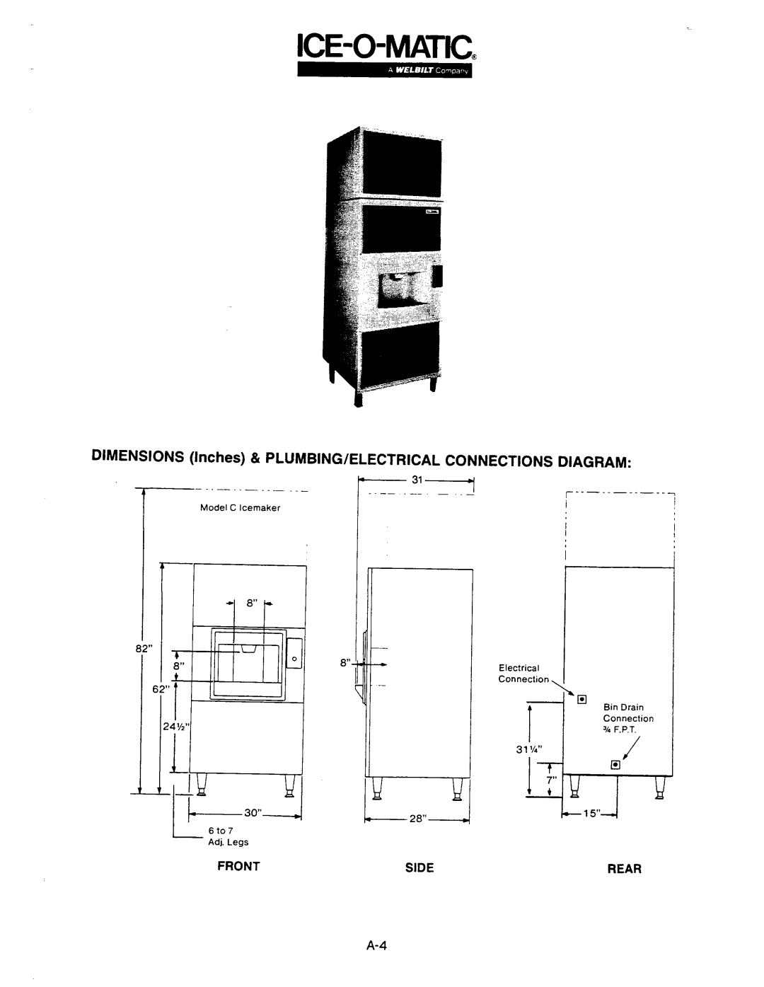 Ice-O-Matic CD210 manual 