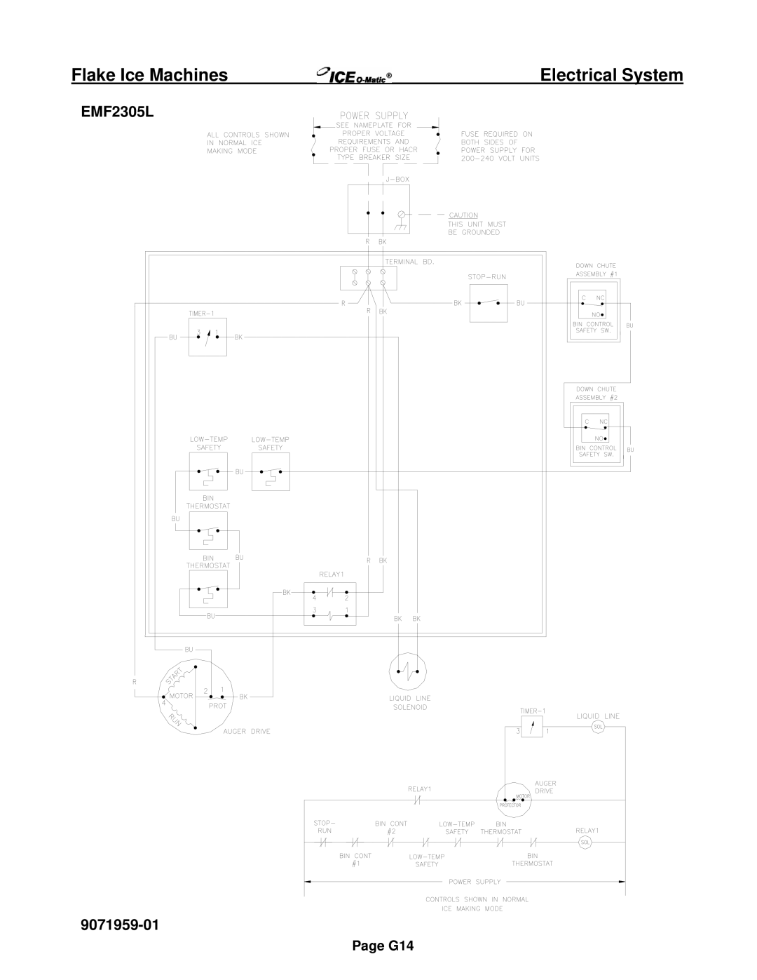 Ice-O-Matic EF Series, EMF Series installation manual EMF2305L 9071959-01 