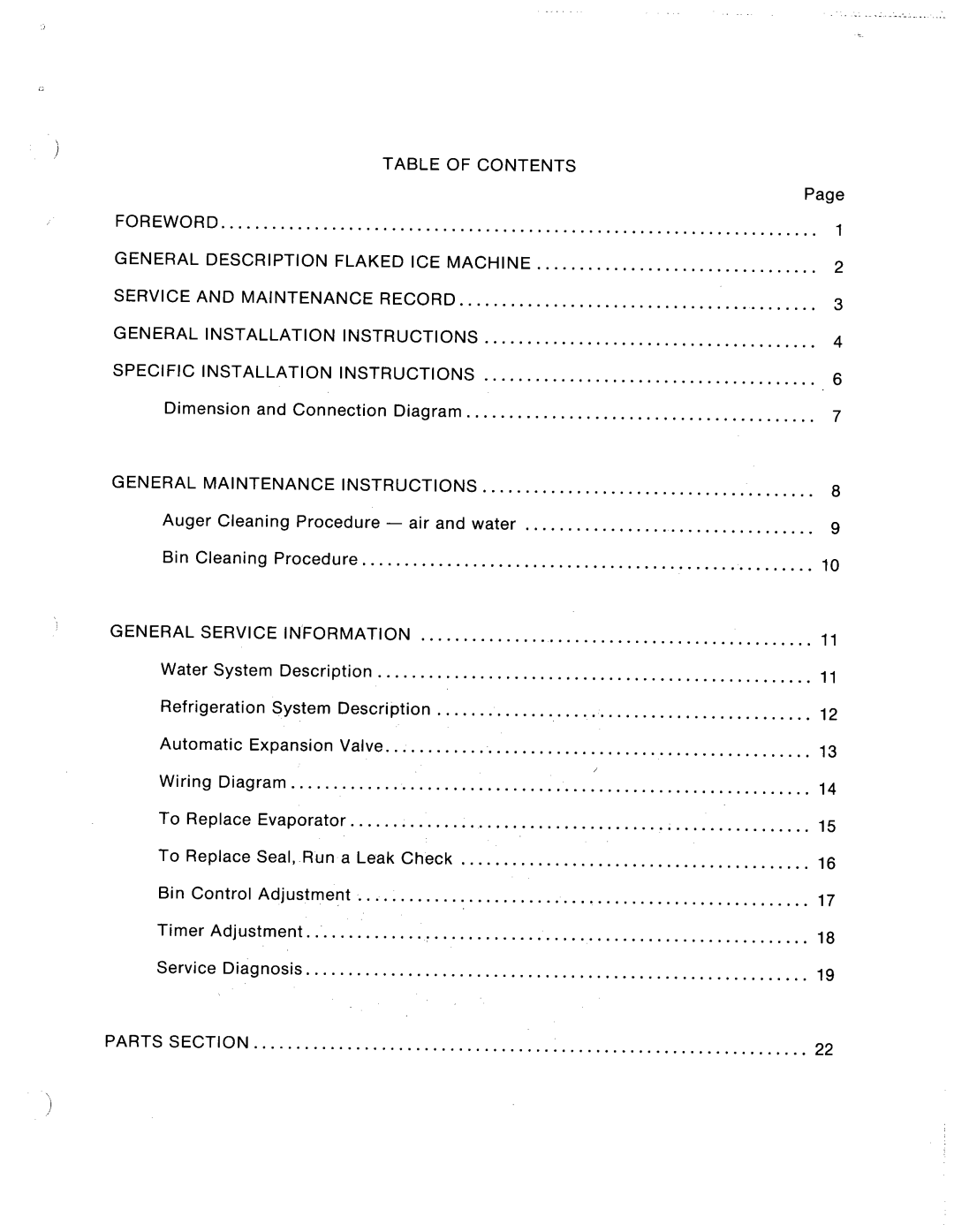 Ice-O-Matic FD550 manual 