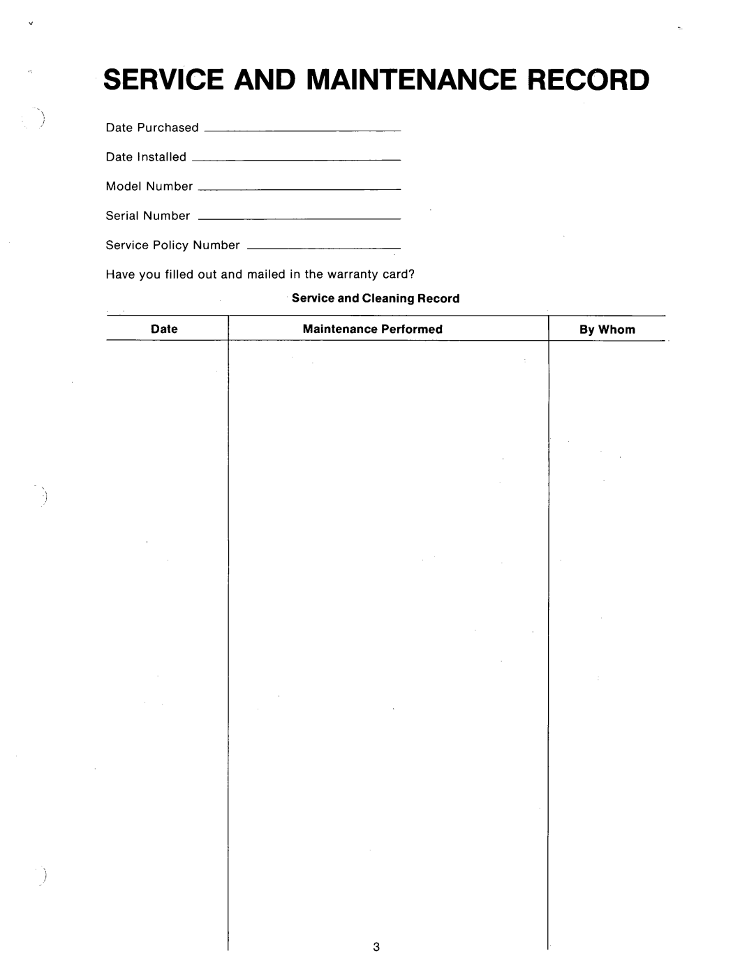 Ice-O-Matic FD550 manual 