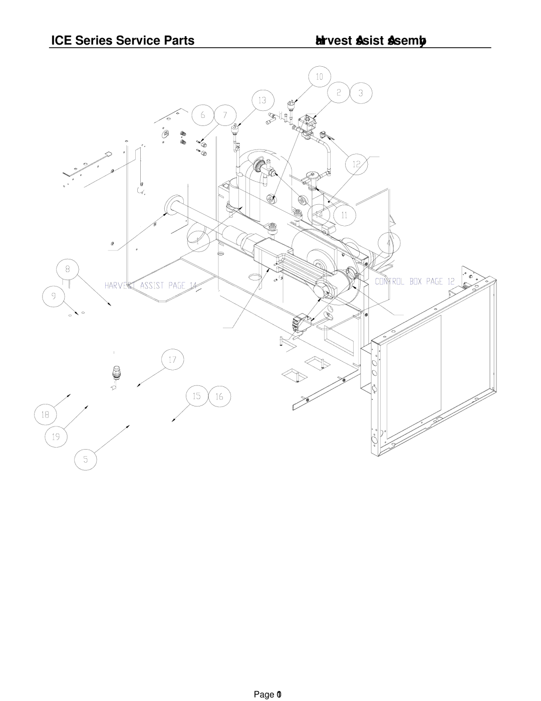 Ice-O-Matic ICE0250A4-T4-W4, ICE0500A3-T3-W3-R4, ICE0606A3-T3-W3-R4 manual ICE Series Service Parts Harvest Assist Assembly 