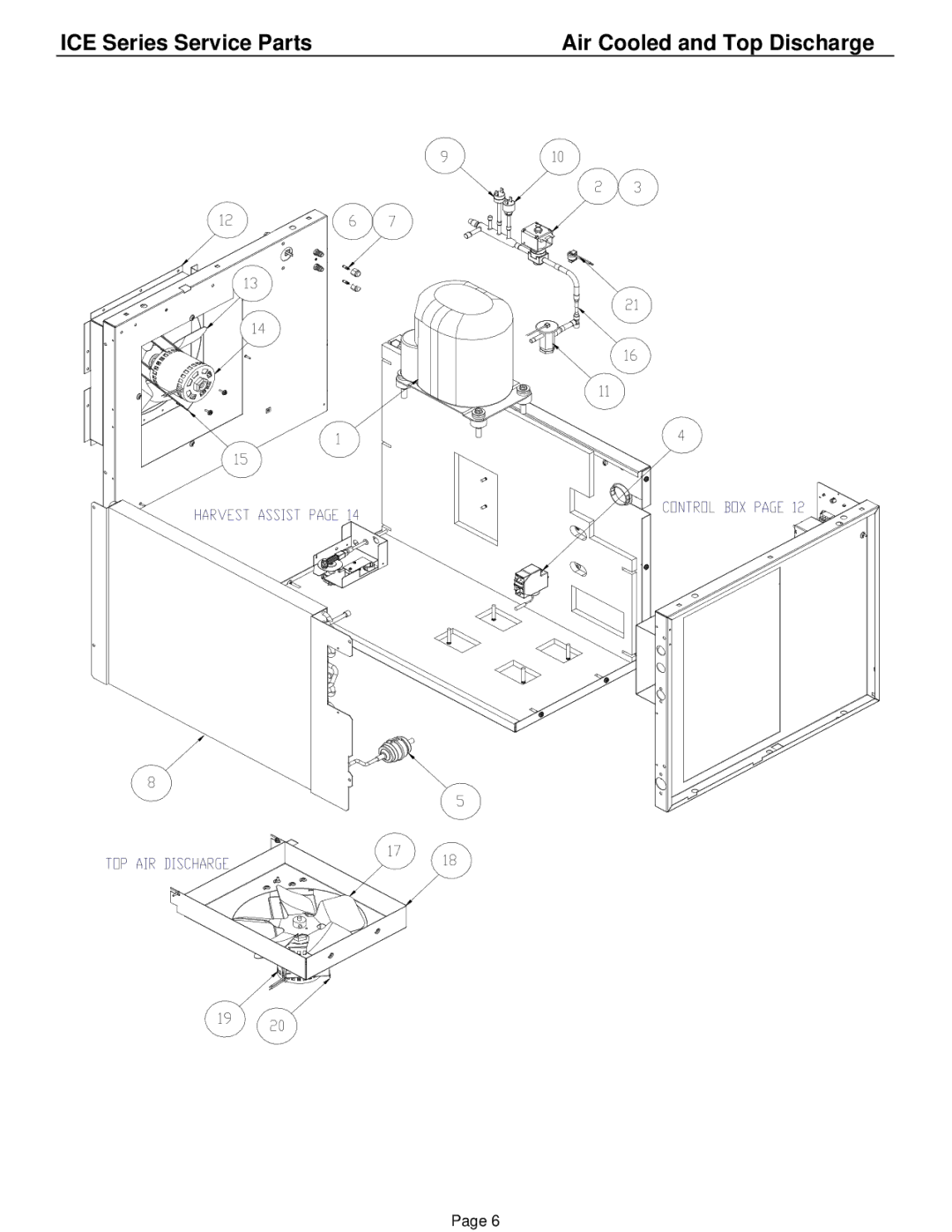 Ice-O-Matic ICE0250A4-T4-W4, ICE0500A3-T3-W3-R4, ICE0606A3-T3-W3-R4, ICE0400A3-T3-W3 manual ICE Series Service Parts 