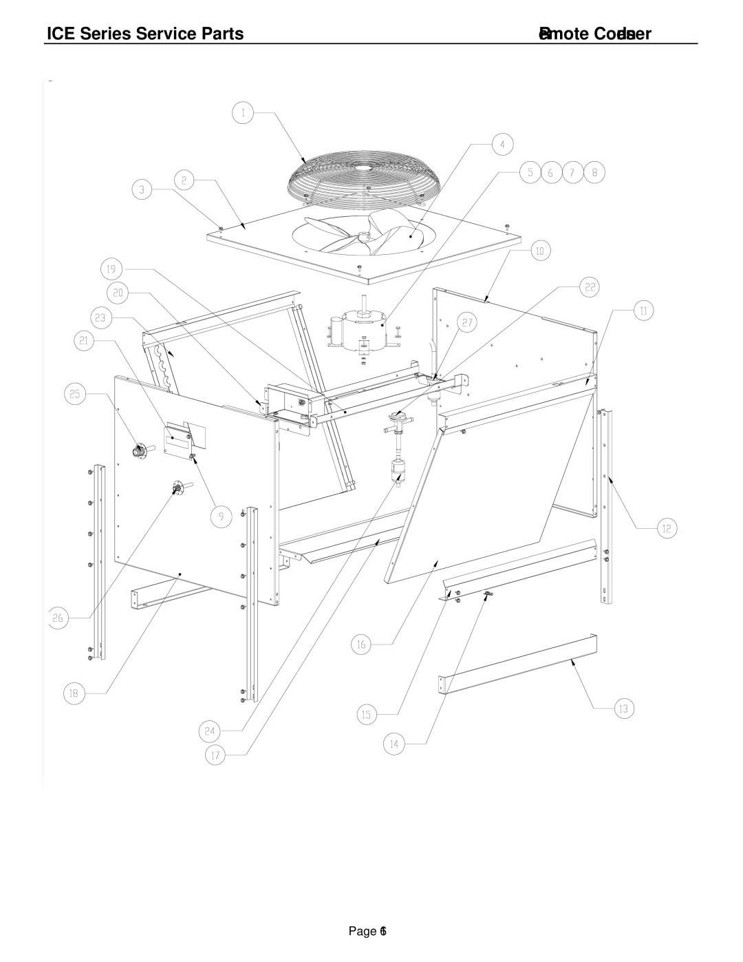 Ice-O-Matic ICE1006A3-W3-R4, ICE0806A3-W3-R4 manual Remote Condenser 