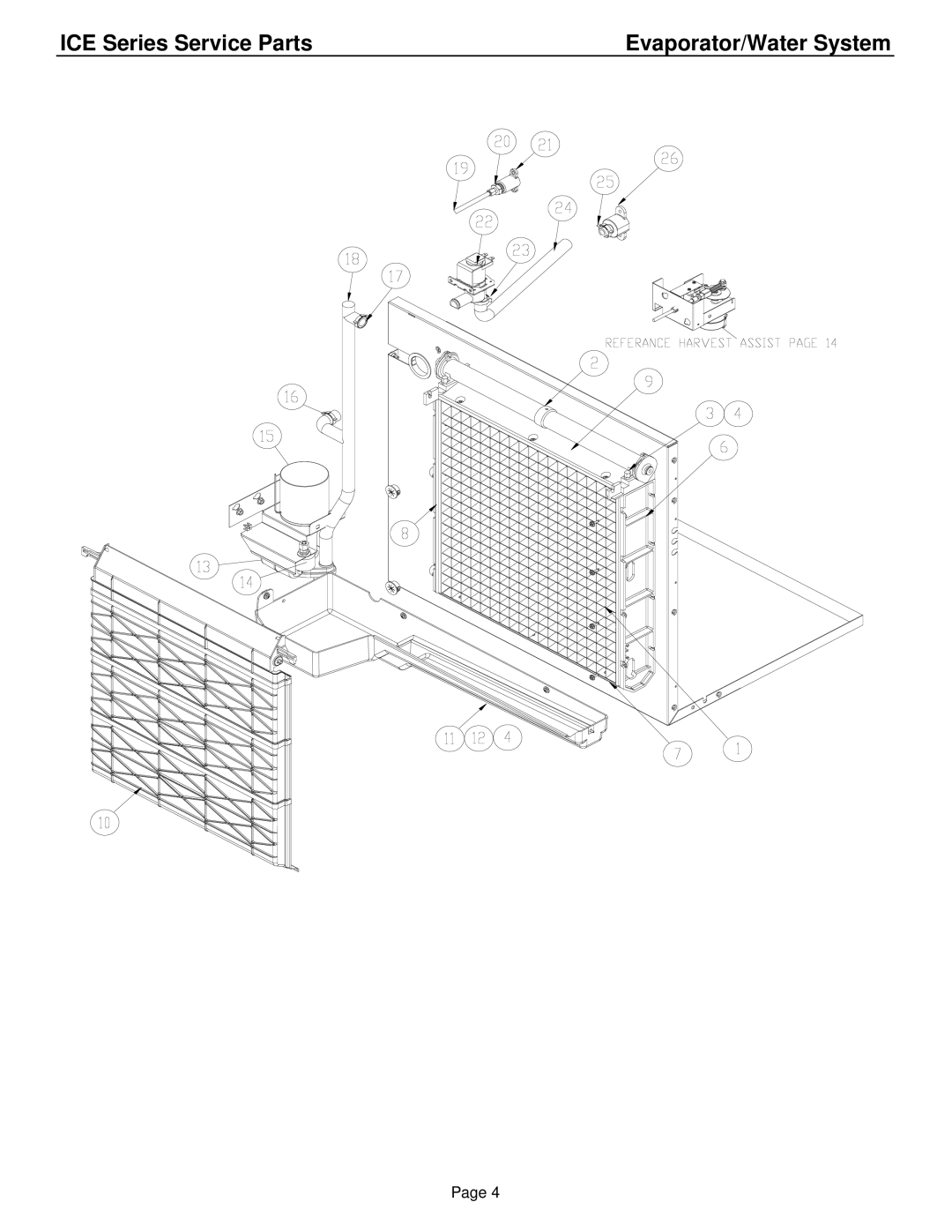 Ice-O-Matic ICE1006A3-W3-R4, ICE0806A3-W3-R4 manual Evaporator/Water System 