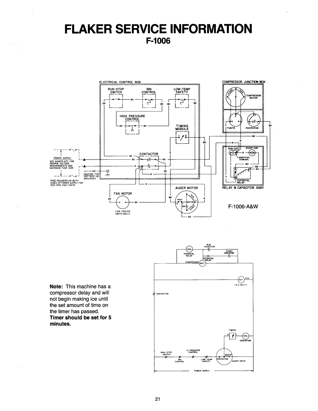 Ice-O-Matic MF2005 manual 