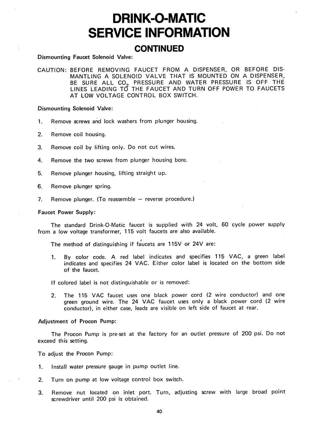 Ice-O-Matic MF2005 manual 