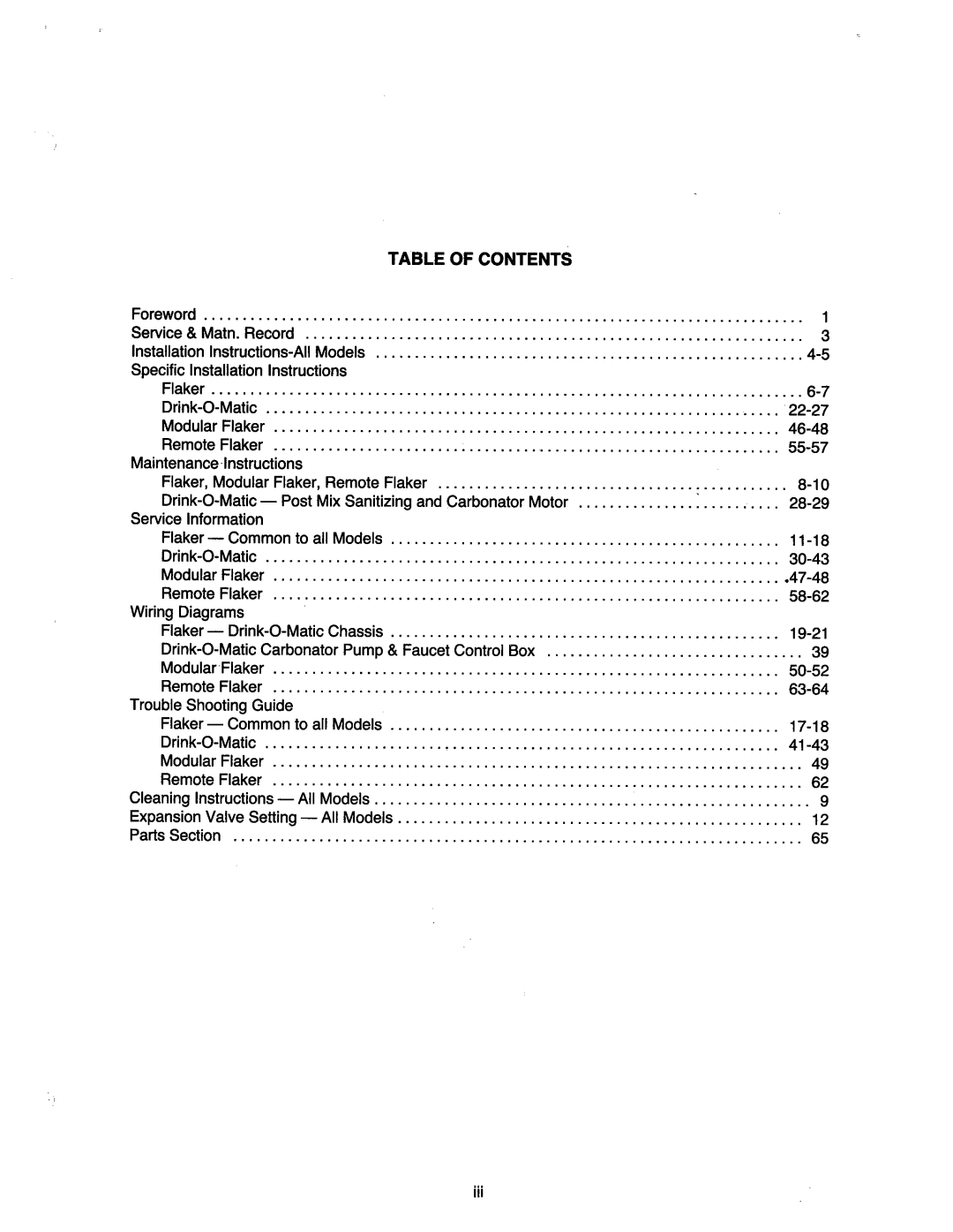 Ice-O-Matic MF2005 manual 