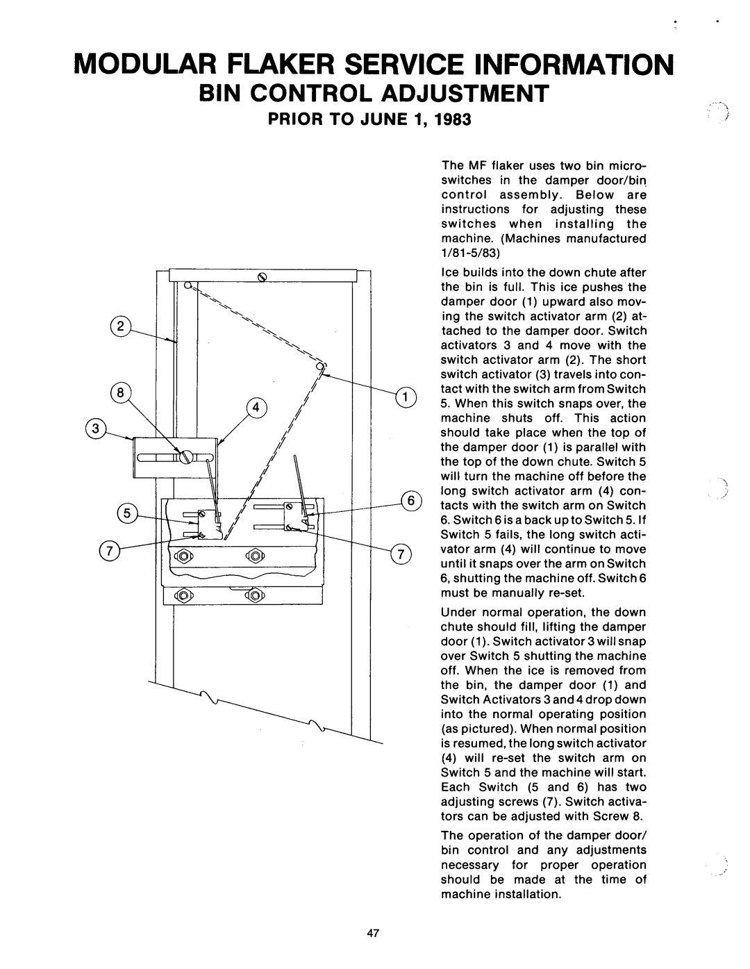 Ice-O-Matic MF2005 manual 