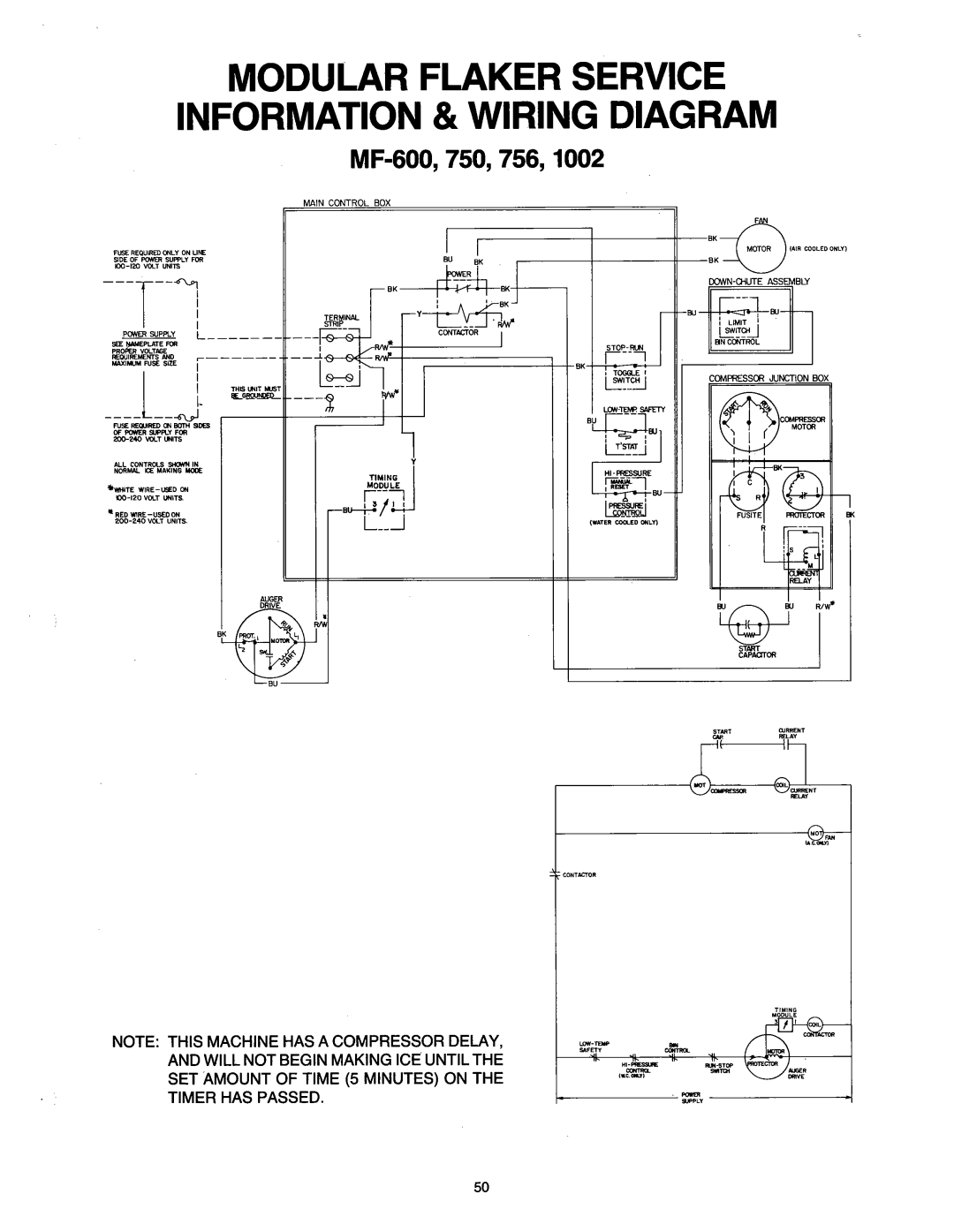 Ice-O-Matic MF2005 manual 