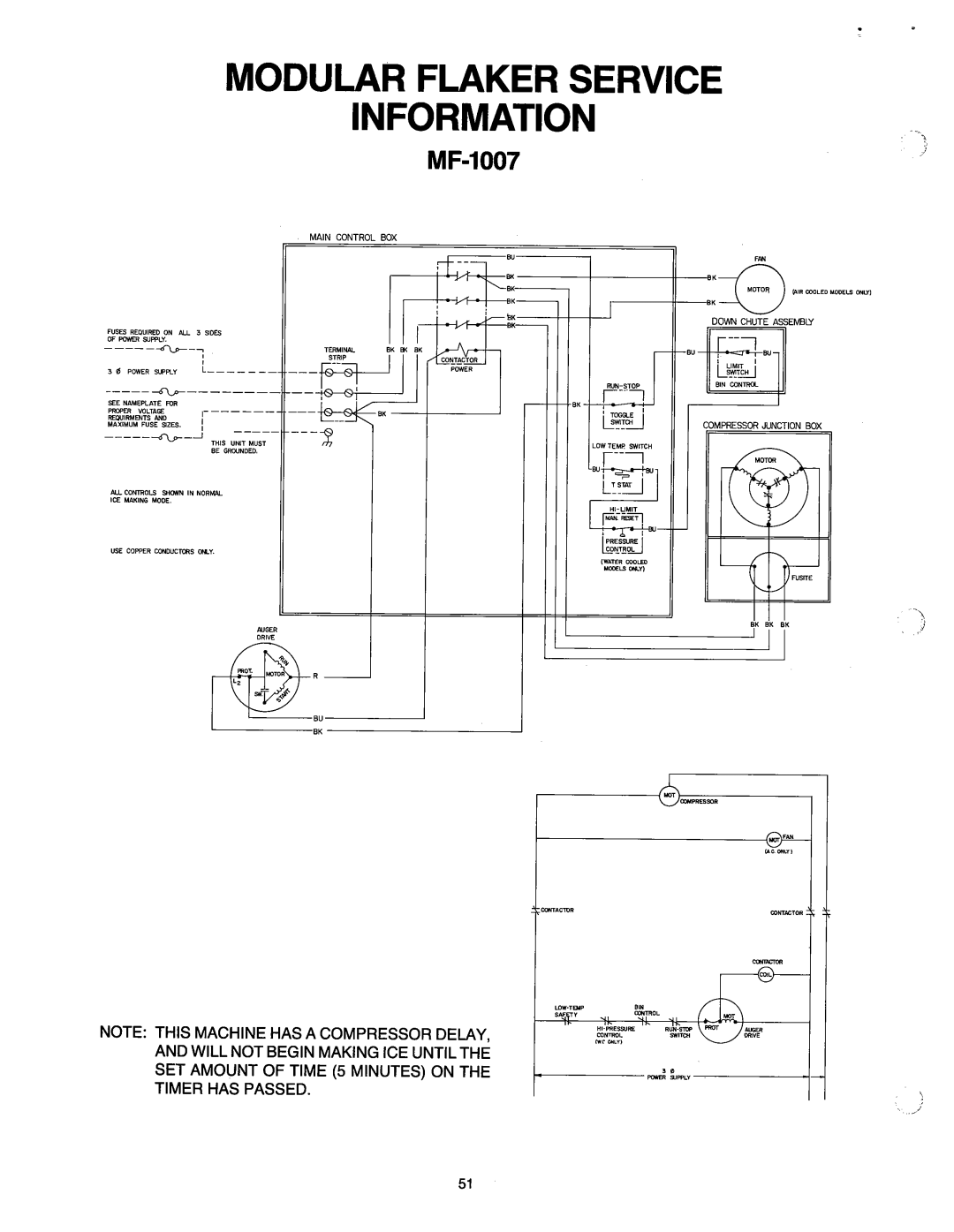 Ice-O-Matic MF2005 manual 