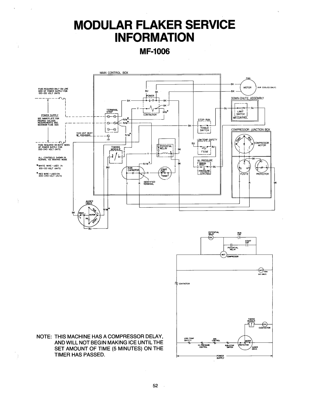 Ice-O-Matic MF2005 manual 