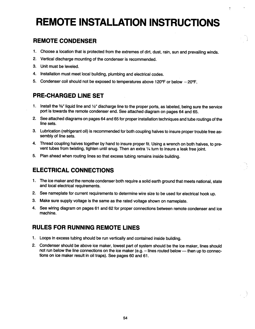 Ice-O-Matic MF2005 manual 