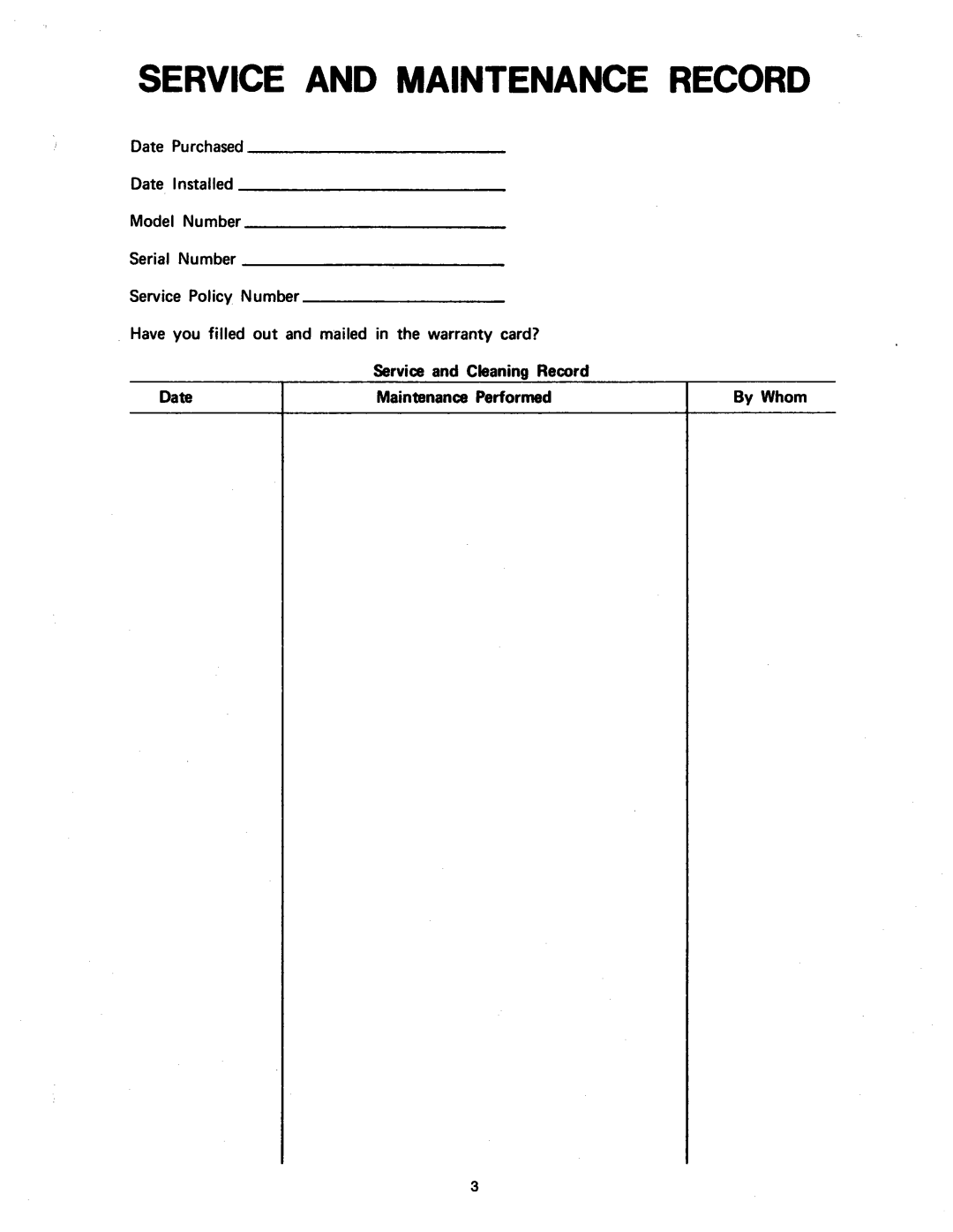 Ice-O-Matic MF2005 manual 