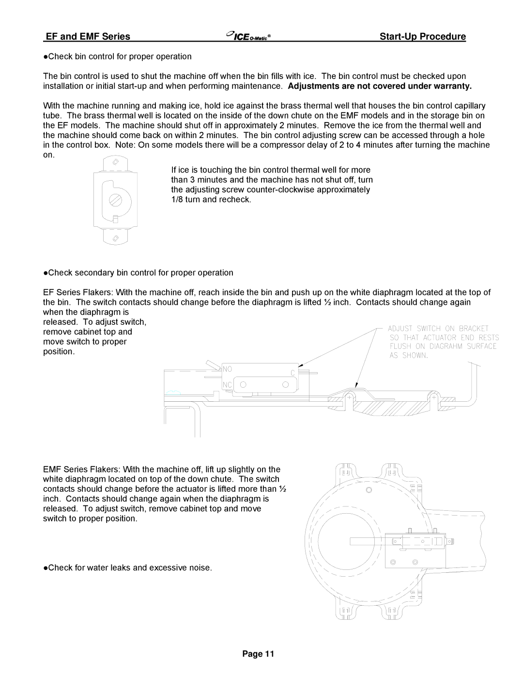 Ice-O-Matic Series 250 through 2306 manual EF and EMF Series 