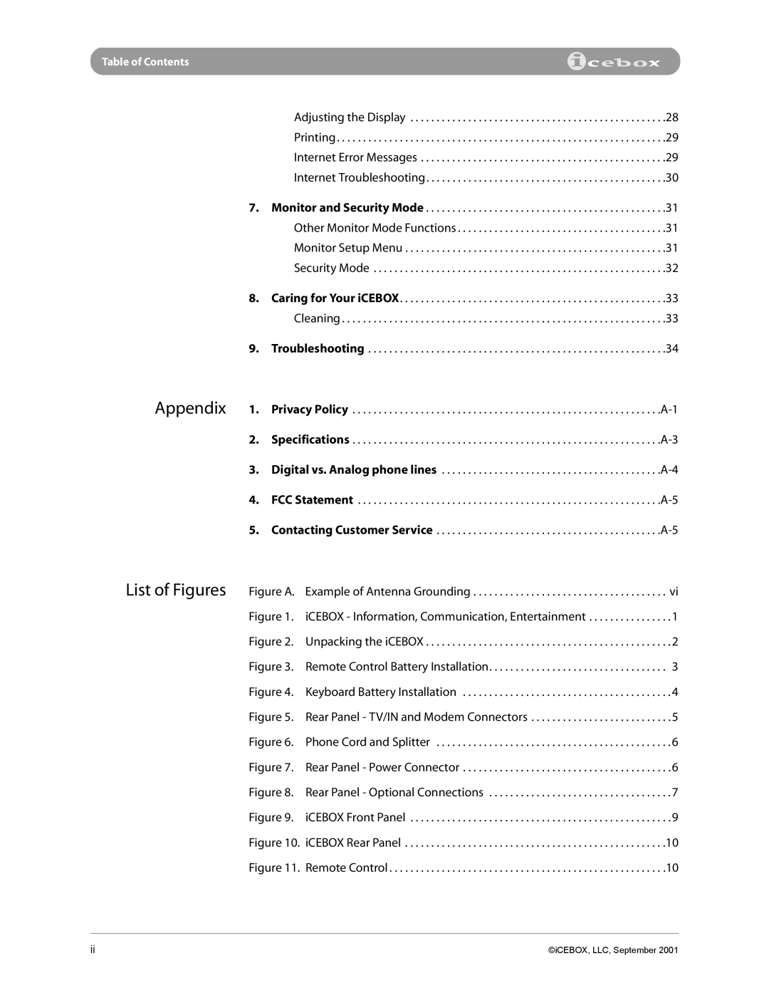 iCEBOX pmn manual ICEBOX Information, Communication, Entertainment 