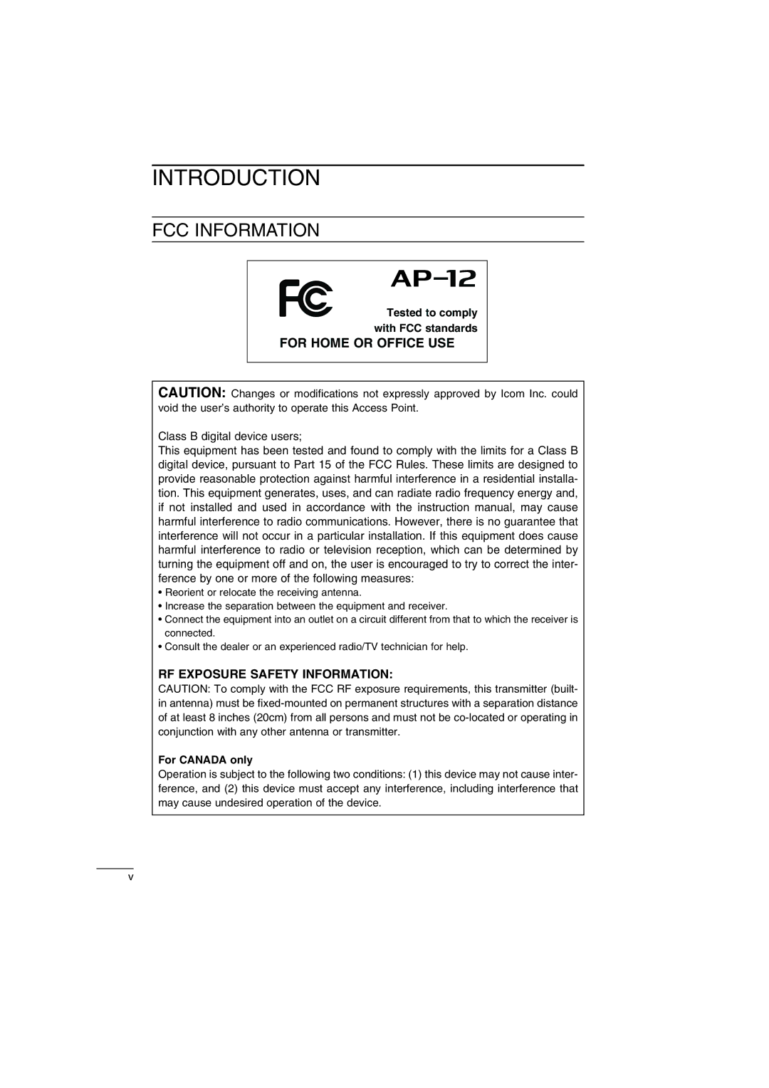 Icom AP-12 instruction manual 