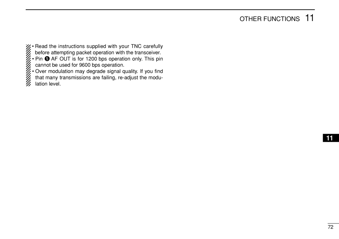 Icom IC-208H instruction manual Other Functions 