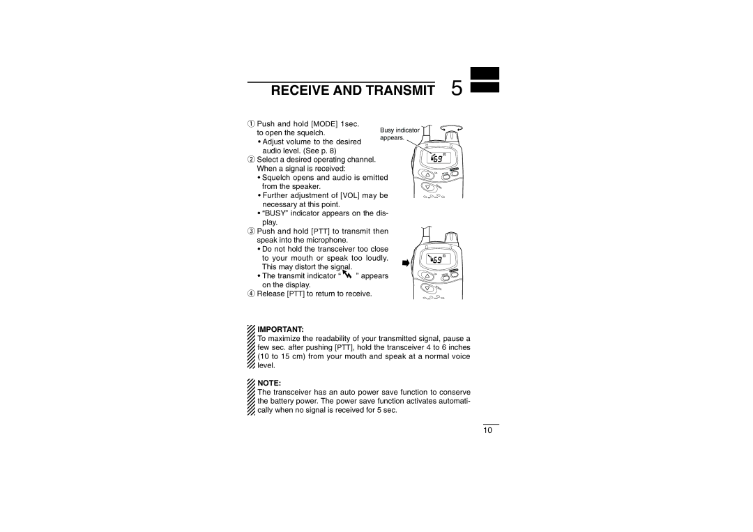 Icom IC-4008E instruction manual Receive and Transmit 