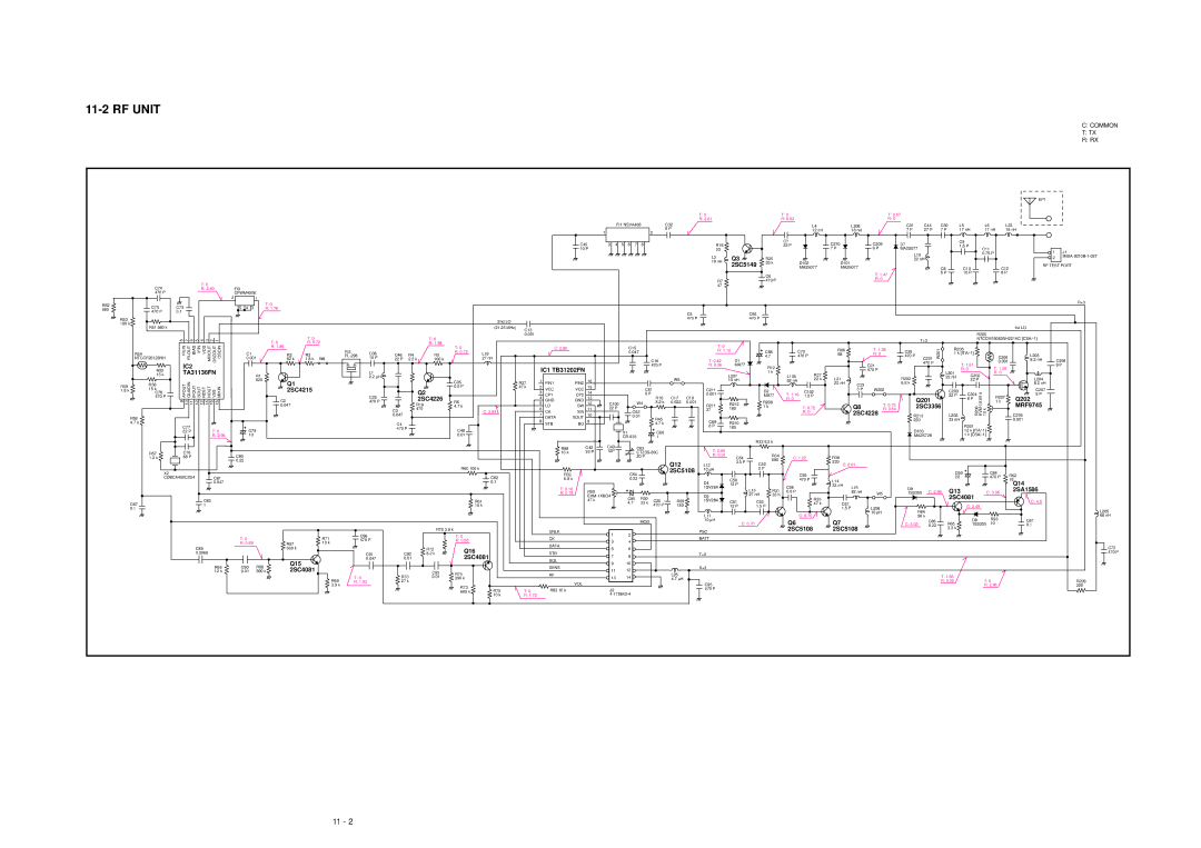 Icom IC-4008MKII service manual RF Unit 