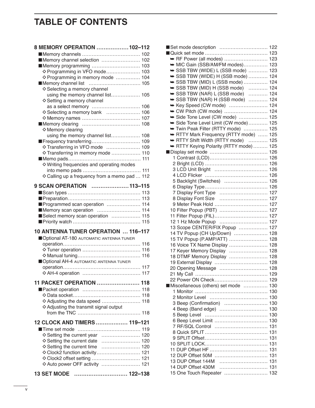 Icom IC-7000 instruction manual Operation………………………………………… AH-4 operation ………………………………, From the TNC ………………………………… 