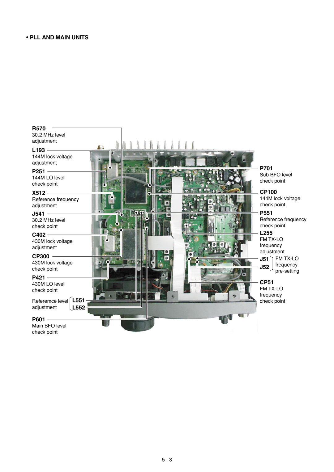 Icom IC-910H service manual PLL and Main Units 