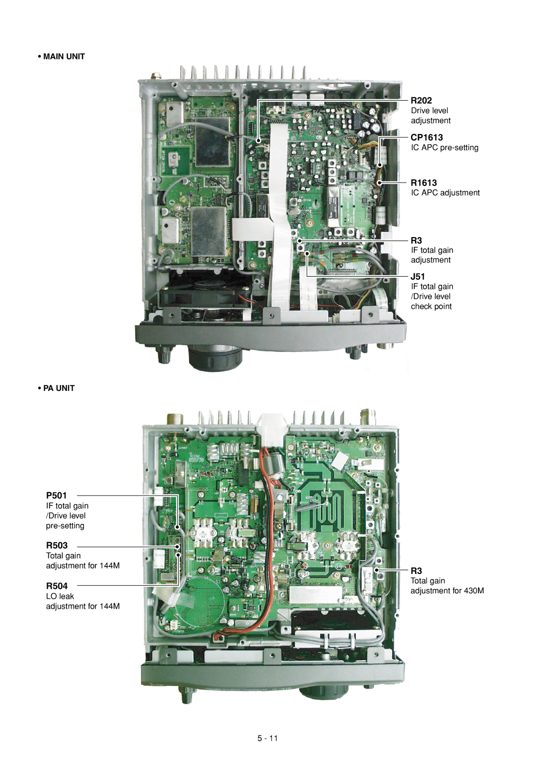 Icom IC-910H service manual R504, R202, CP1613, R1613 