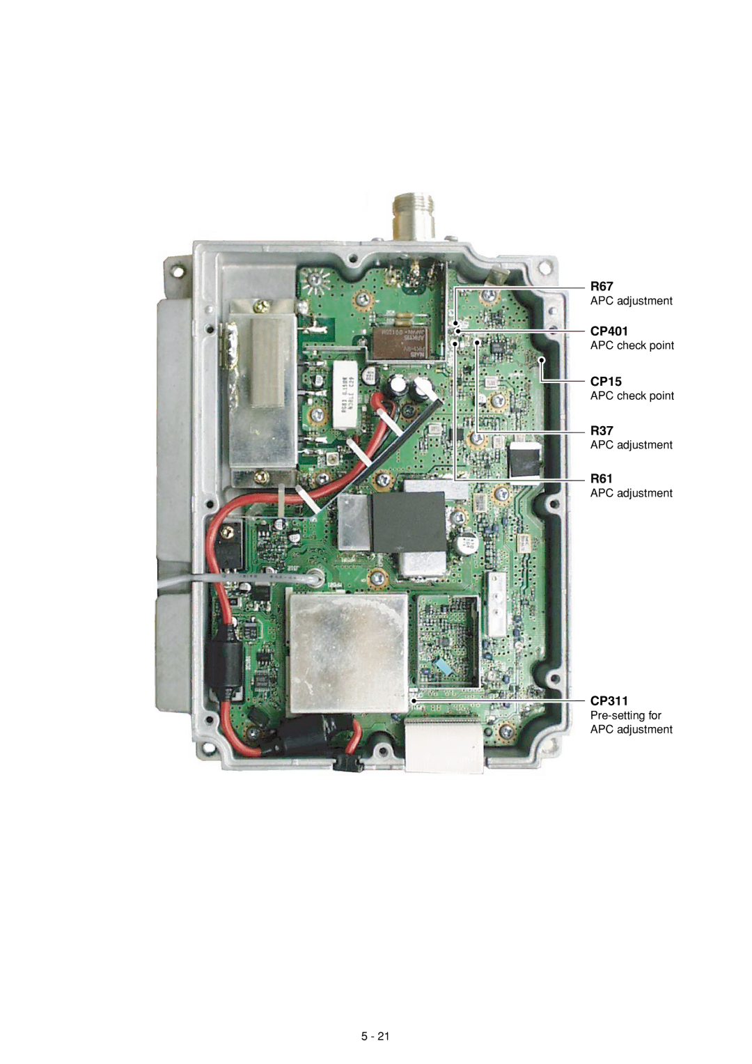 Icom IC-910H service manual Pre-setting for APC adjustment 