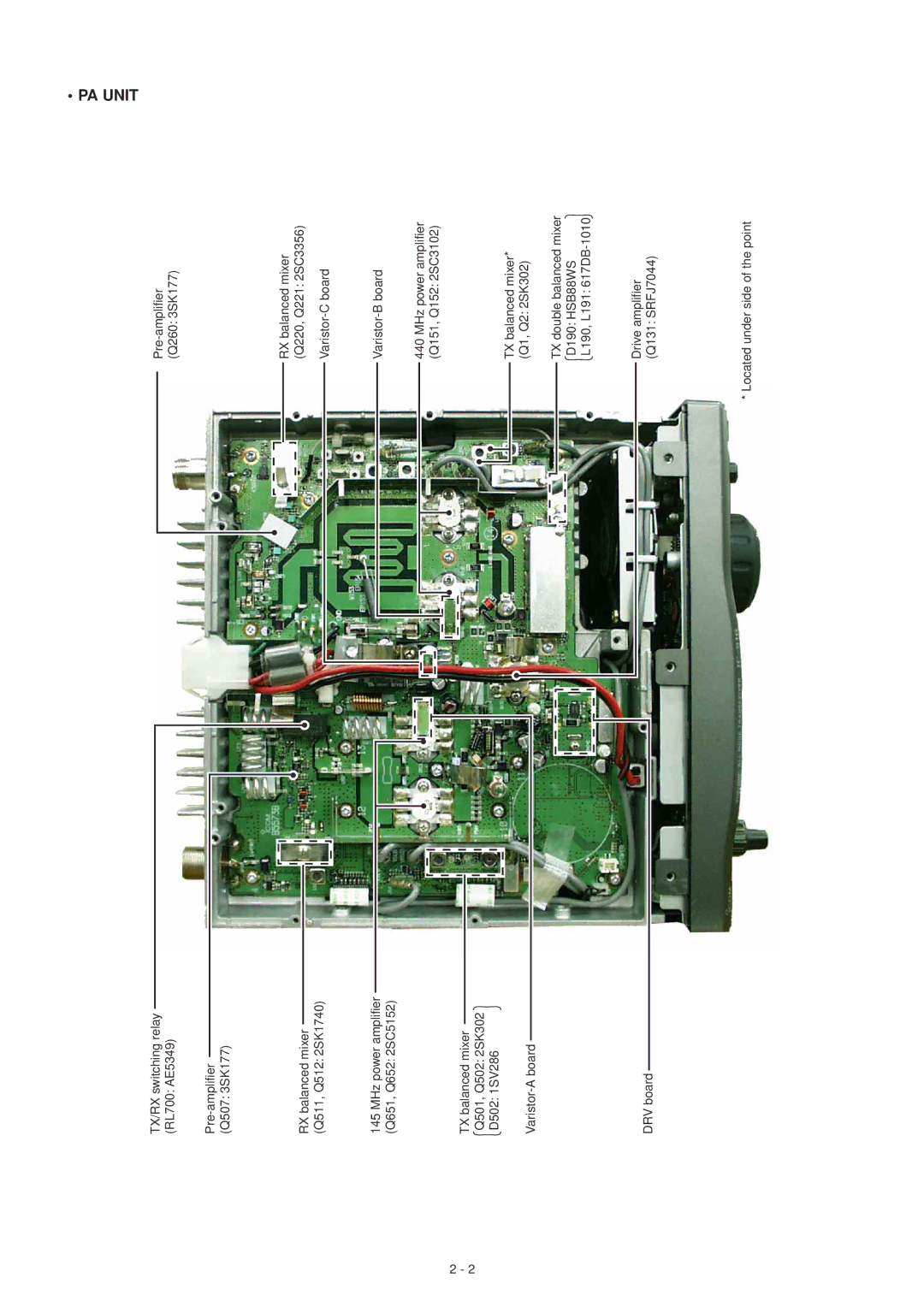 Icom IC-910H service manual PA Unit 